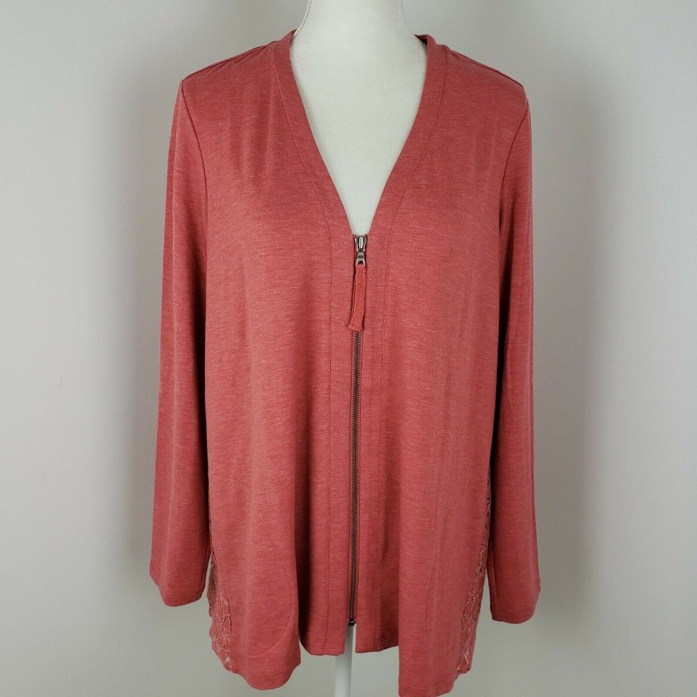 LOGO Lounge Zip Up Cardigan